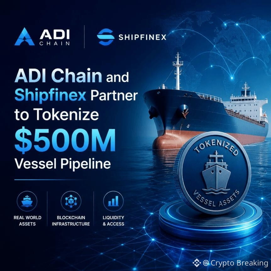 Adi Chain And Shipfinex Partner To Tokenize $500m Vessel Pipeline
