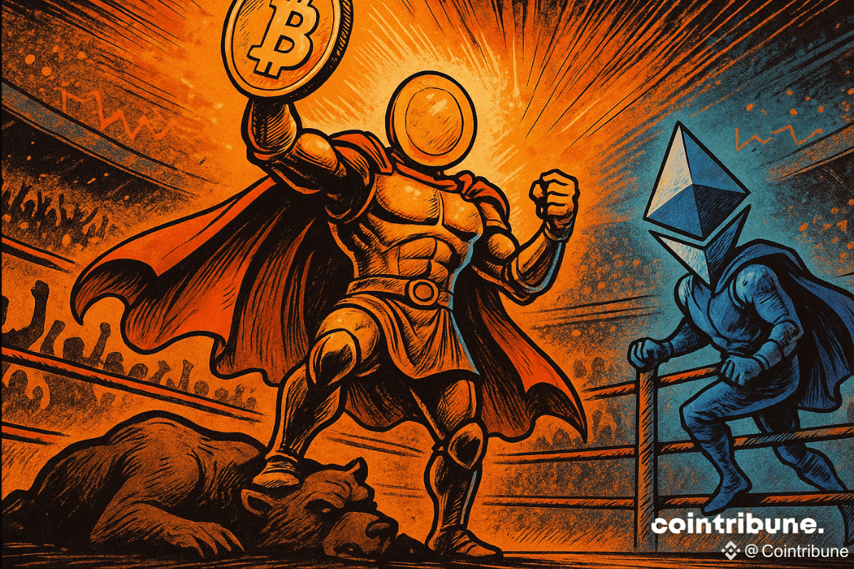 Bitcoin domine, Ethereum monte dans l'arène des cryptomonnaies.