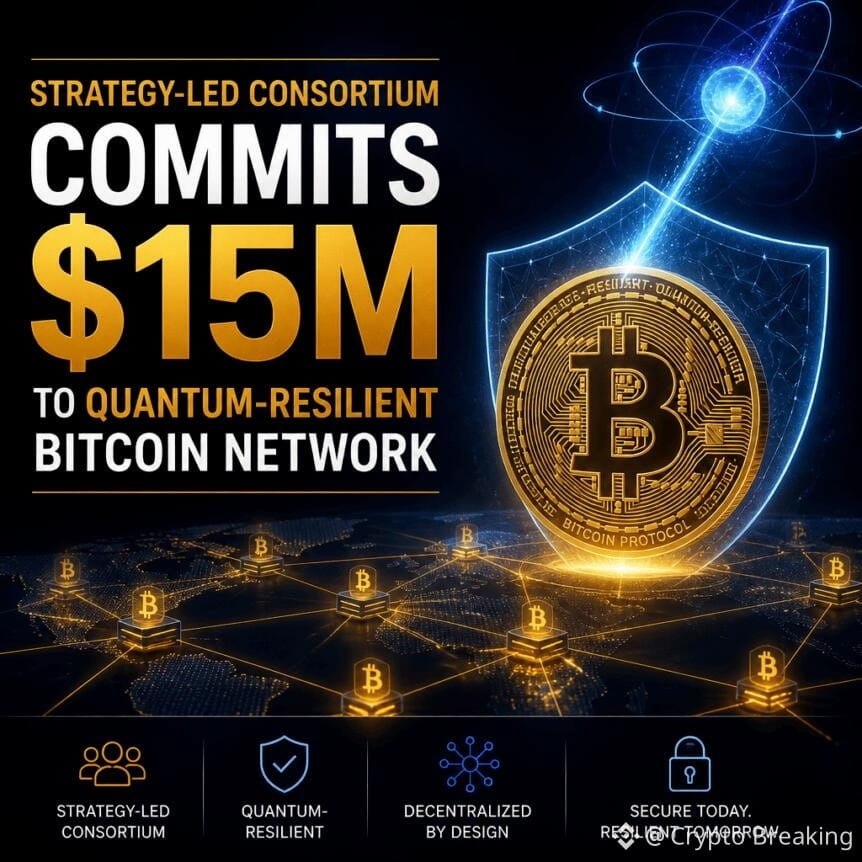 Strategy-Led Consortium Commits $15m To Quantum-Resilient Bitcoin Network