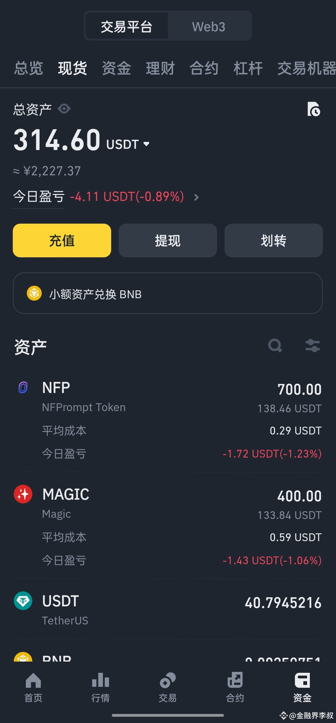 $MAGIC $NFP 首仓20%,已建好,坐等牛市。 | 金融李叔发布于币安广场