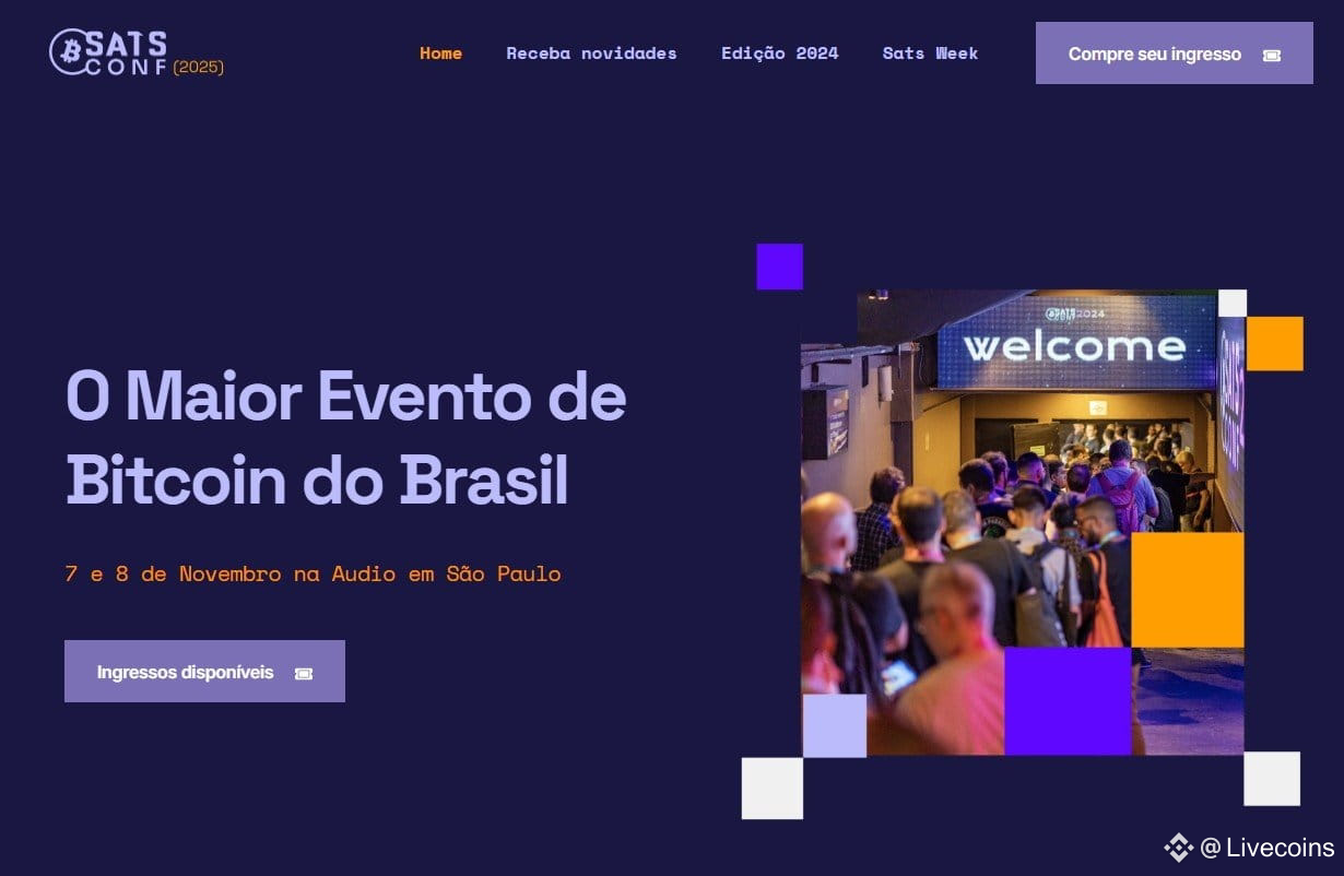 🚨🚨The biggest Bitcoin event in Brazil starts ticket sales | Livecoins on  Binance Square