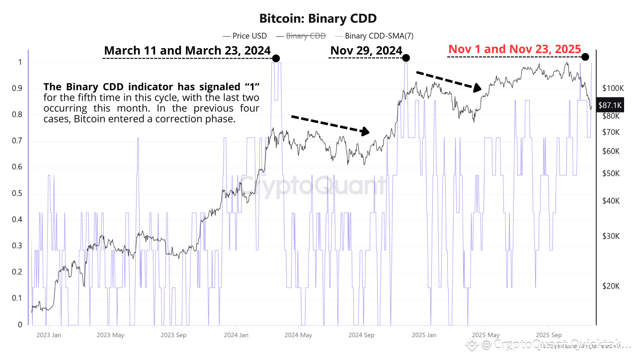 Bitcoin Faces Bearish Scenario After Fifth Binary CDD Signal ...