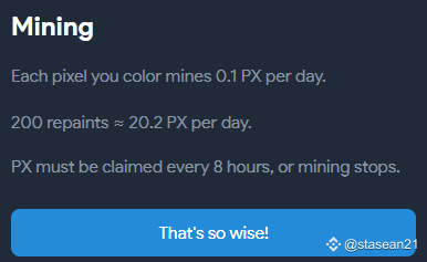Количество закрашиваний за все время. Тут — 200 закрашиваний