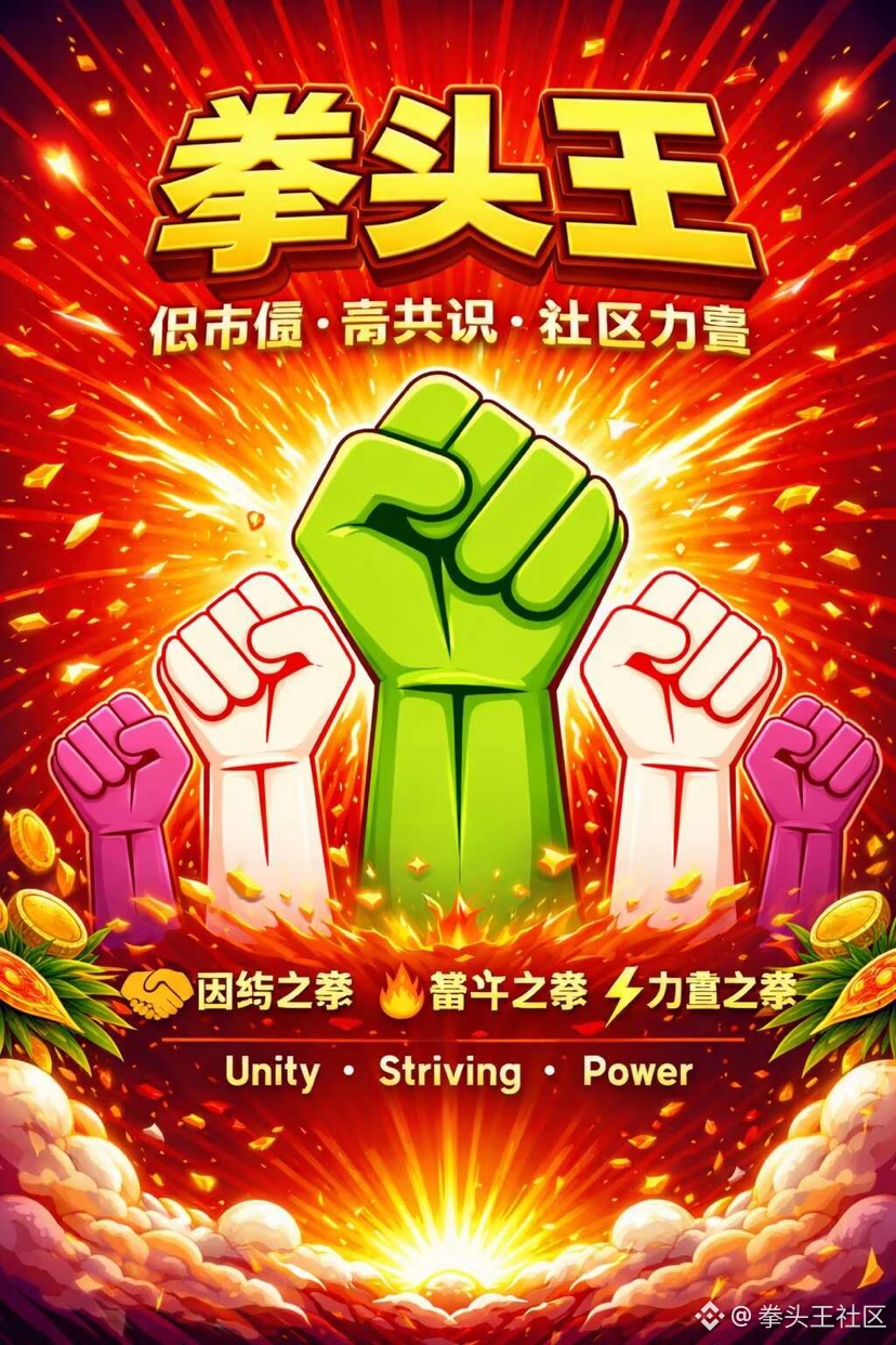 币安链的风，吹不散持拳人的梦！ FIST KING从不是一人的独角戏，是千万个你我，用团结筑牢共识的壁垒，用奋斗击碎市场|