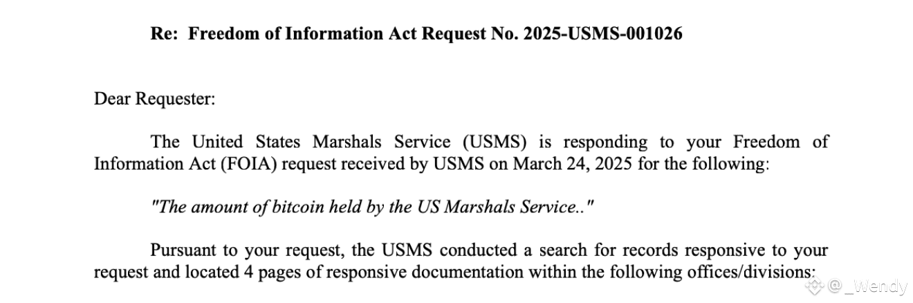 FOIA Response Reveals US Marshals Control Just 29,000 BTC — Where’s the Rest?
