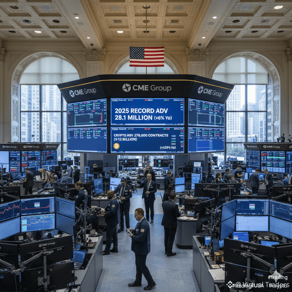 trading #USA #crypto #cme CME Group reported a record | Virtual Traders on  Binance Square