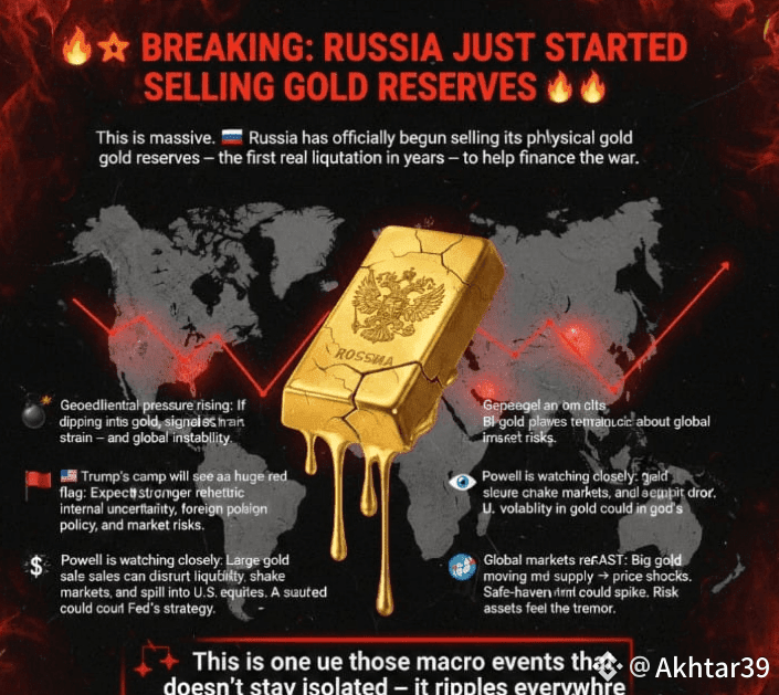 Russia Begins Selling Gold Reserves: A Major Global | Jimmy Jackson on  Binance Square