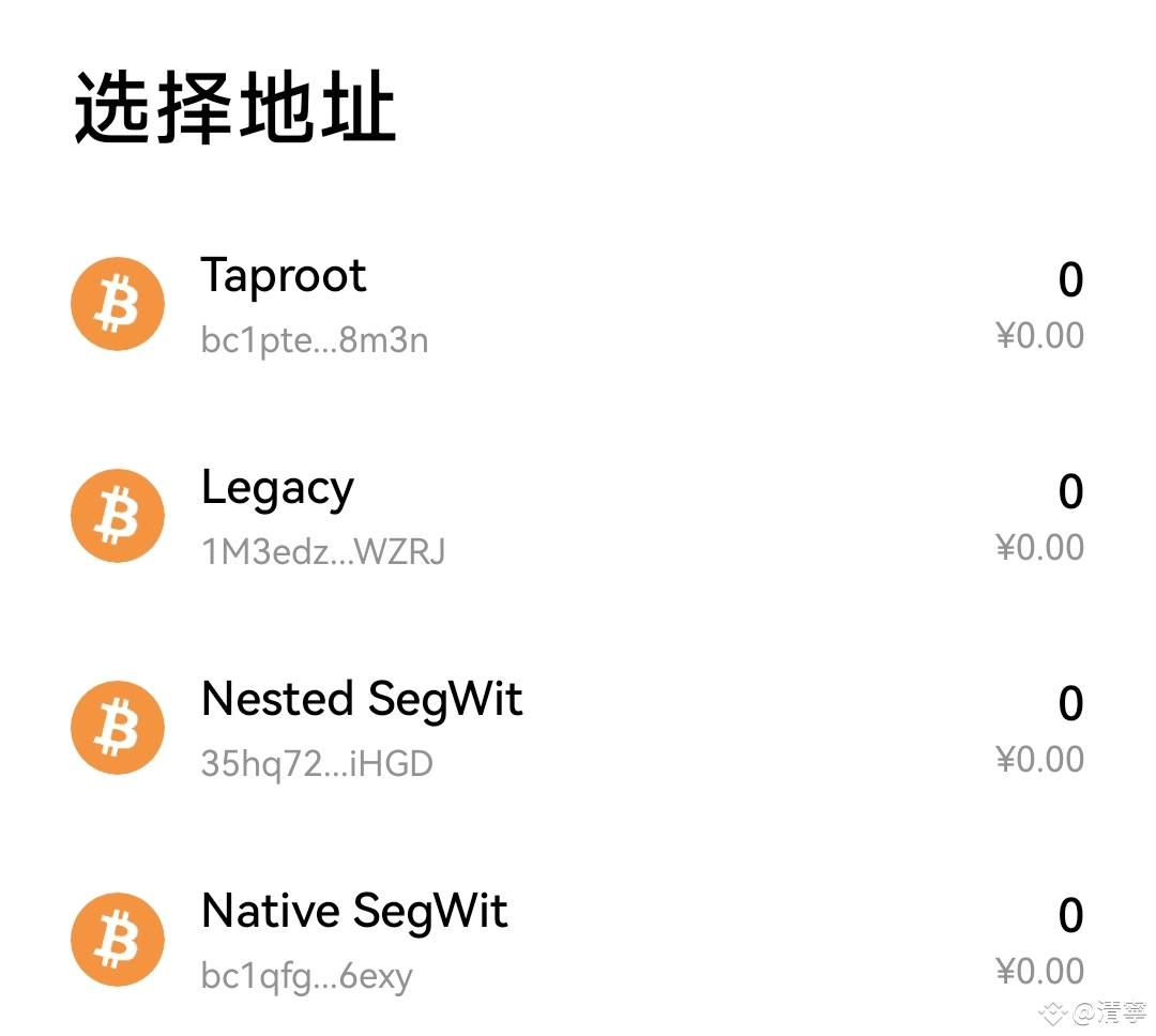 全面了解比特币地址：Legacy、Nested SegWit、Native Segwit至Taproot的发展| 清寧发布于币安广场