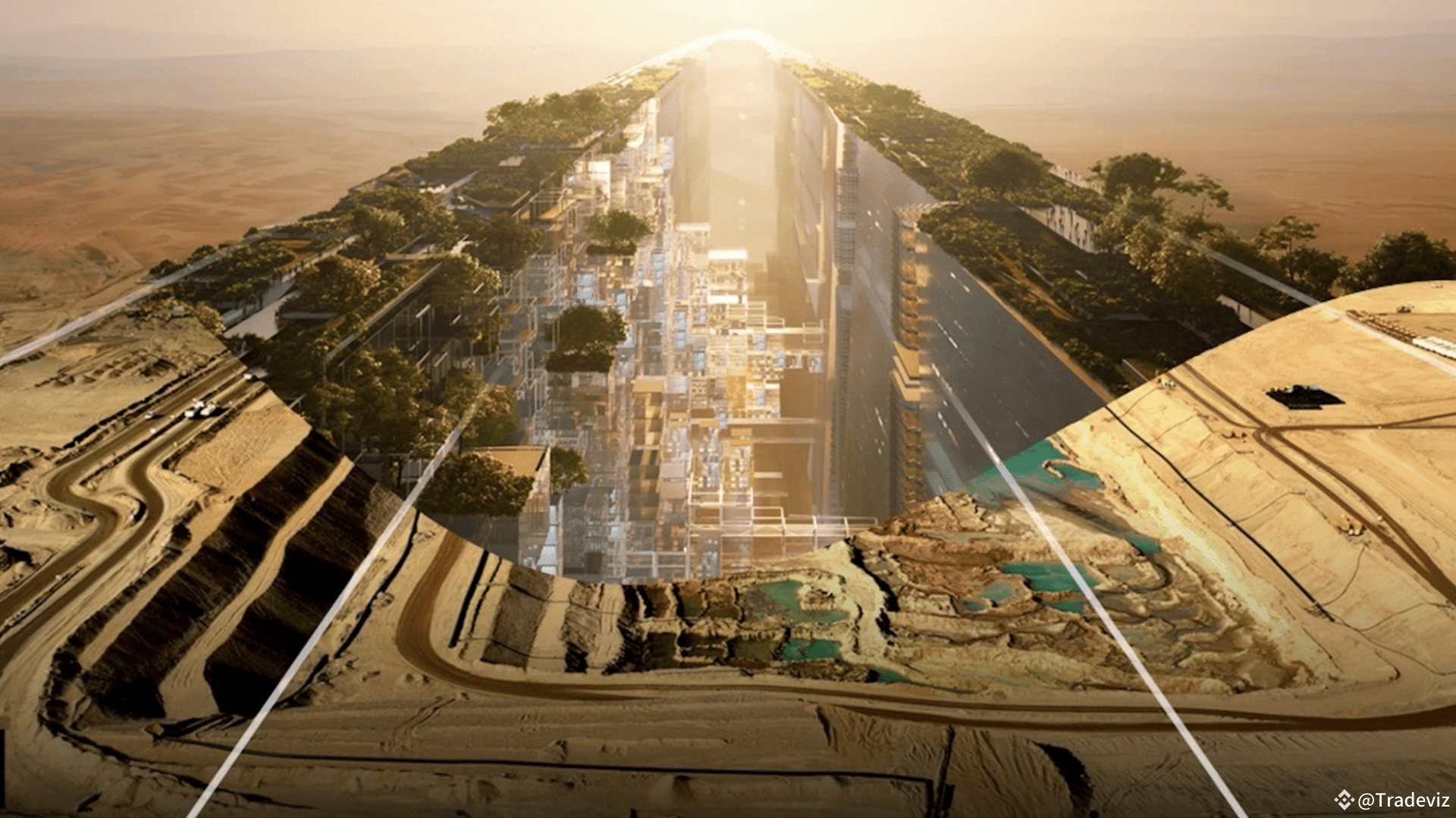 Saudi Arabia's $8.8 Trillion Dream: Is The Line Skyscraper Project  Crumbling? | Tradeviz on Binance Square