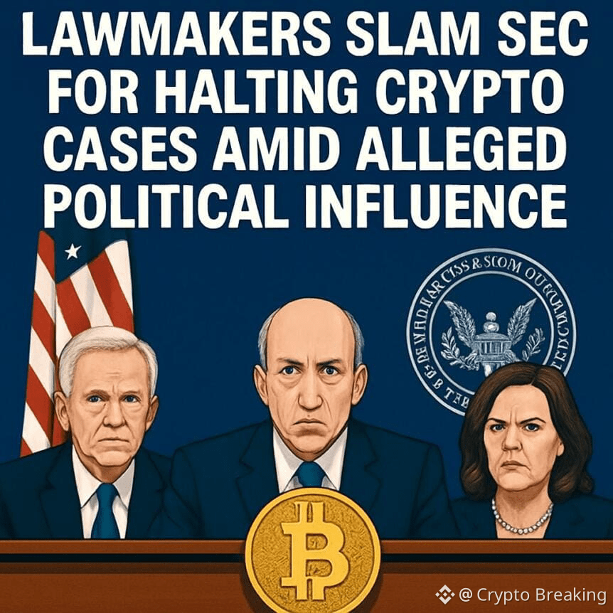 Cb 393358 Lawmakers Slam Sec For Halting Crypto Cases Amid Alleged Political Influence