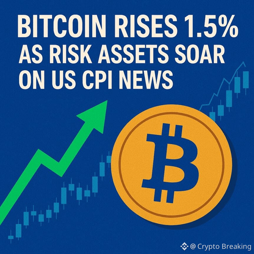 Bitcoin Rises 1.5% As Risk Assets Soar On Us Cpi News
