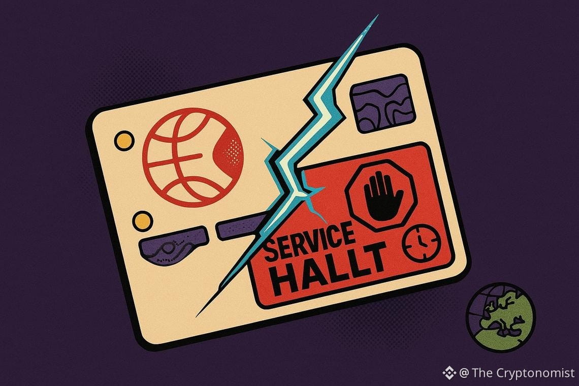 Ready Card service halt