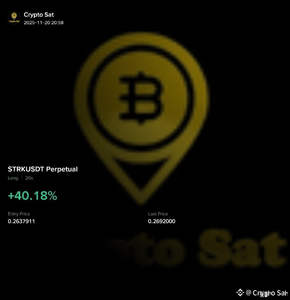 STRK back to profit zone 👍 | Crypto Sat on Binance Square