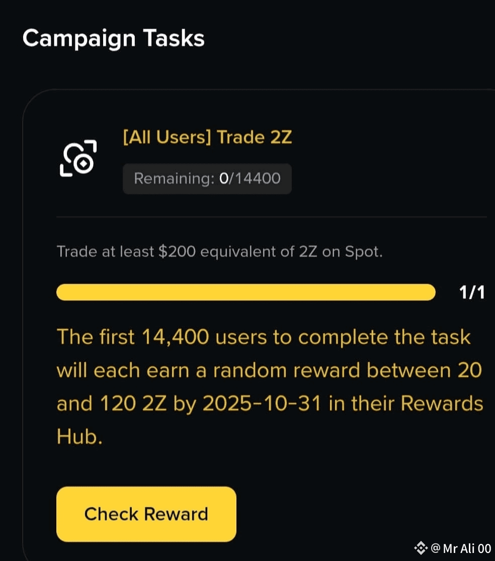 Did anyone receive their $2Z tokens yet? 🤔 | Mr Ali 00 on Binance Square