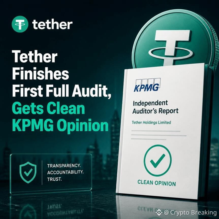 Tether Finishes First Full Audit, Gets Clean Kpmg Opinion