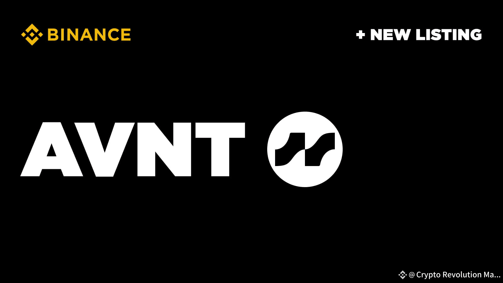 Binance Will Add Avantis (AVNT) on Earn, Buy Crypto, Convert | Crypto  Revolution Masters on Binance Square