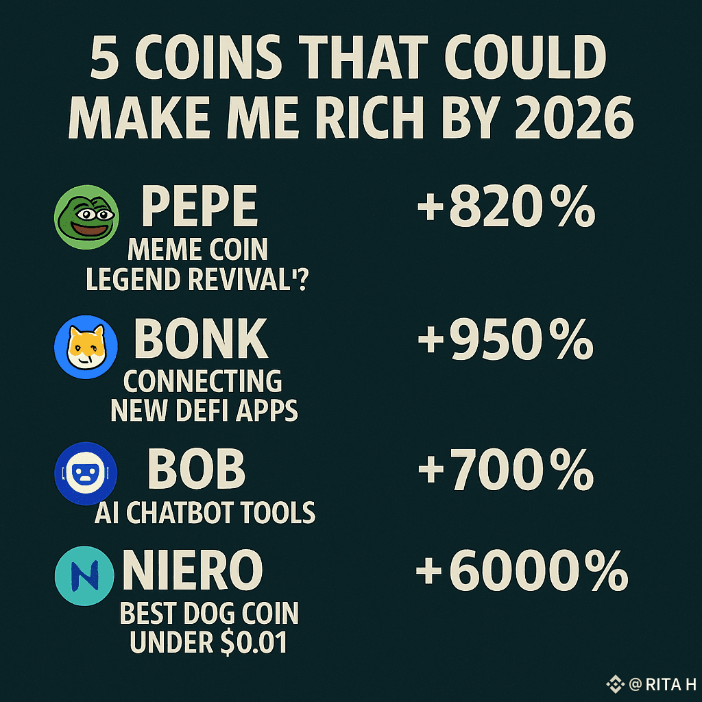 Top Meme Coins to 10x by 2026? 🚀💰 Looking for the next | Rita coins news  on Binance Square