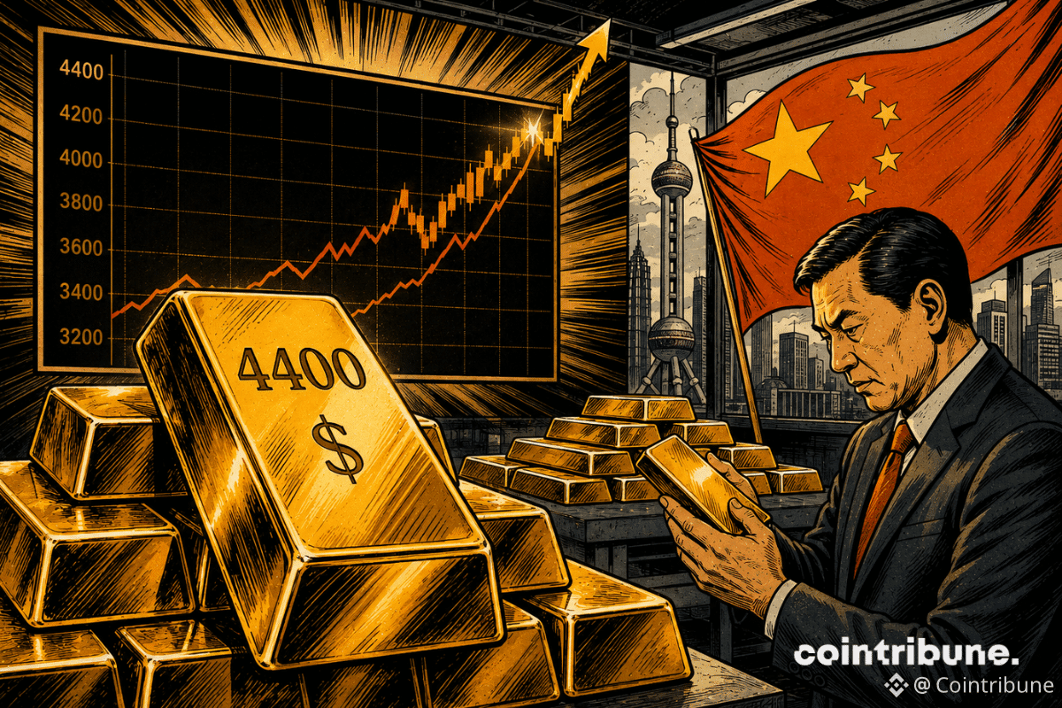 Un dirigeant de la Banque populaire de Chine évalue la réserve d’or de l’institution.