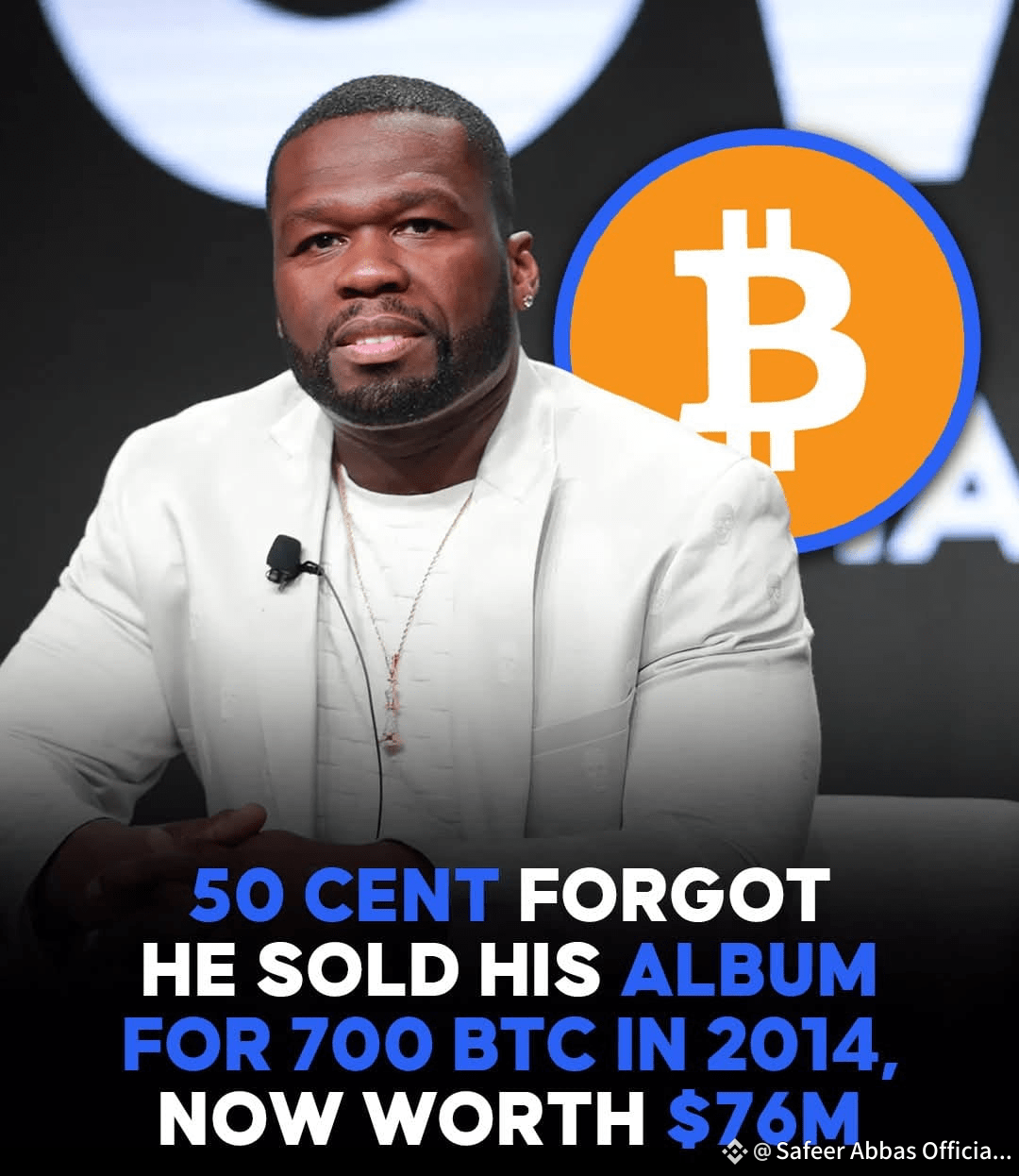 Back in 2014, rapper 50 Cent made history by accepting 700 | Safeer Abbas  Official on Binance Square