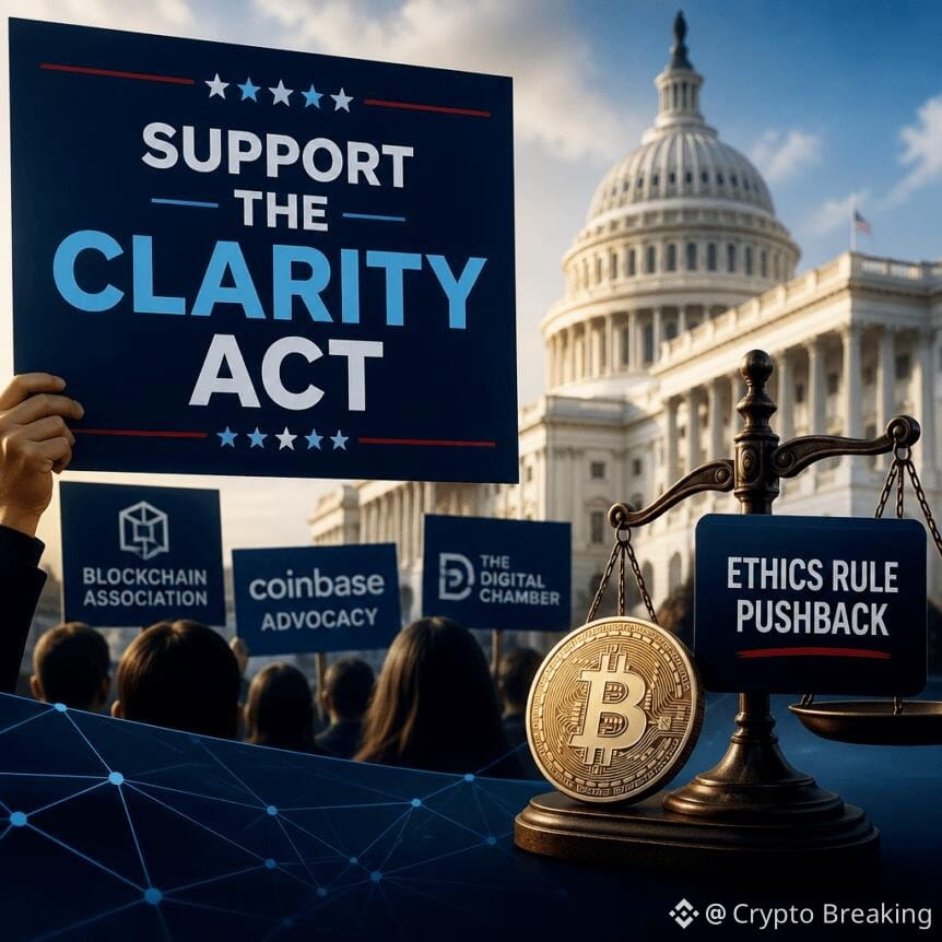 Crypto Advocacy Groups Back Clarity Passage Amid Ethics Rule Pushback