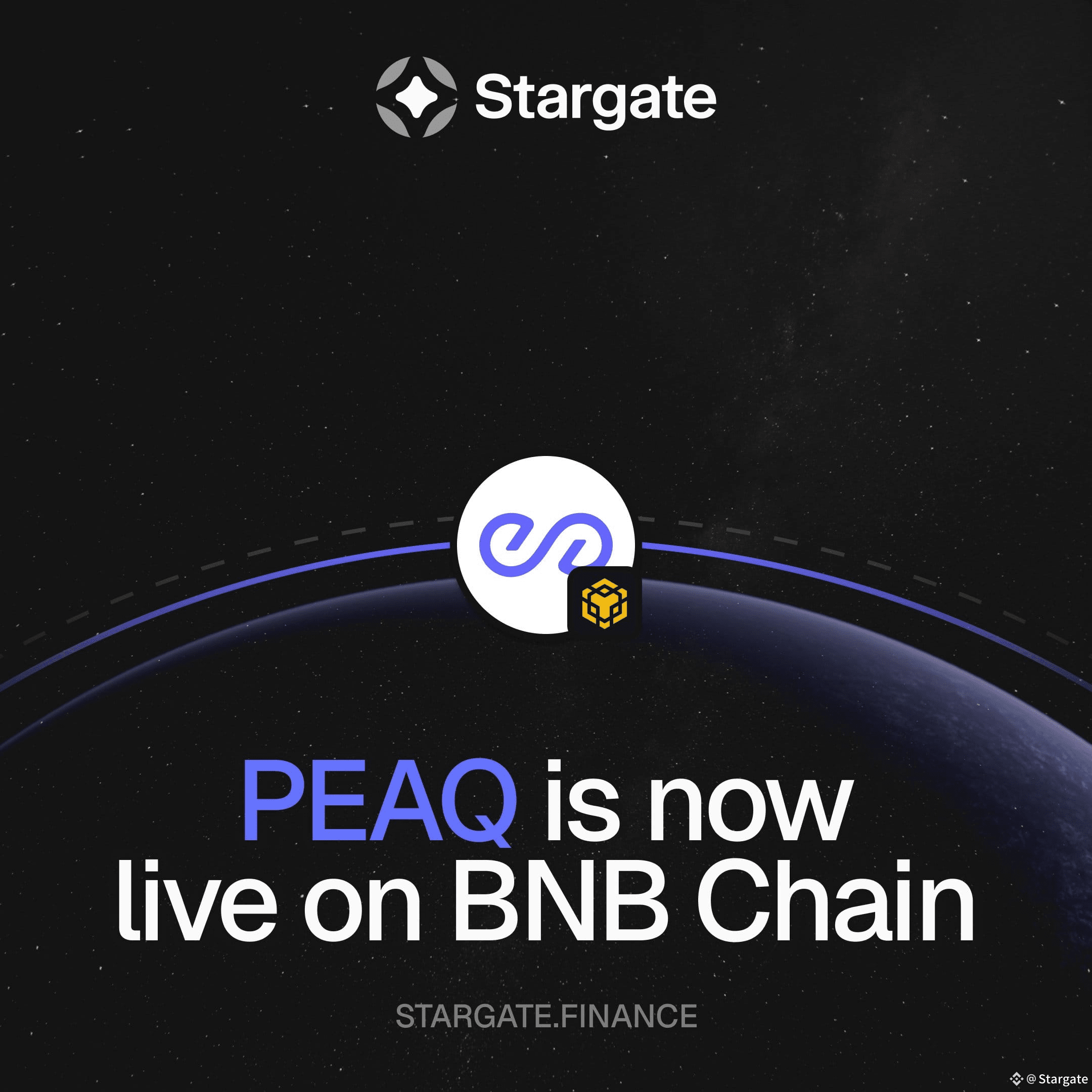 PEAQ is now live on @BNBCHAIN. Move $PEAQ between BNB | Stargate on Binance  Square