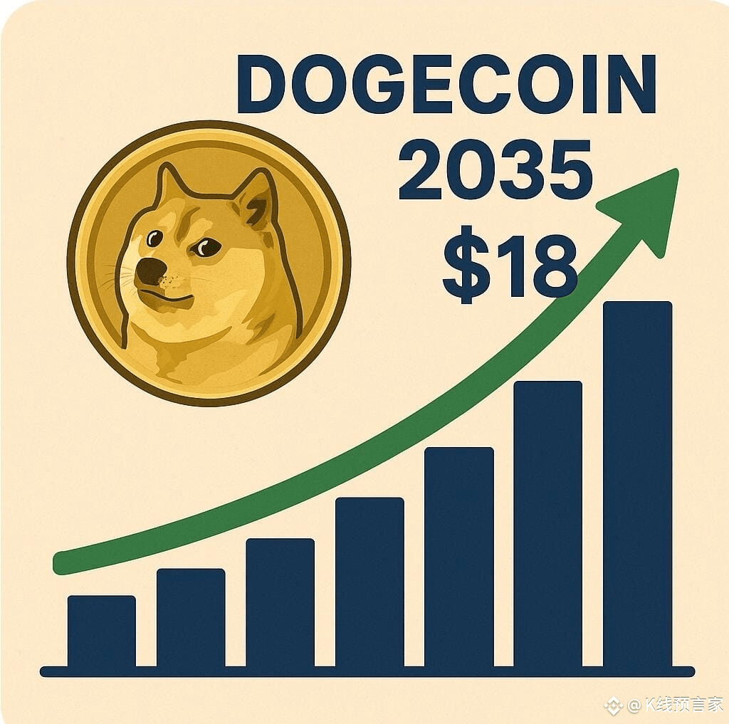 What will the value of Dogecoin be in 10 years? By 2035, how | K线预言家 on  Binance Square