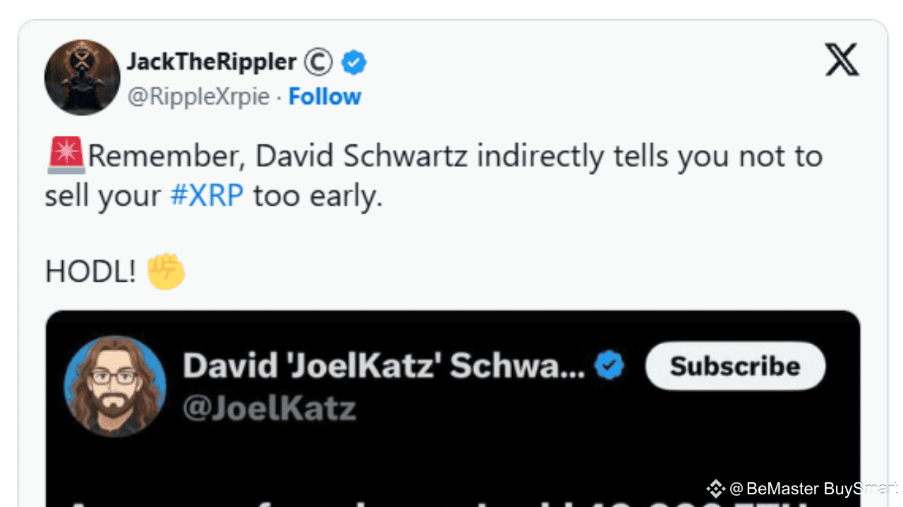 When Ripple CTO Indirectly Told XRP Holders Not to Sell Early | BeMaster  BuySmart on Binance Square