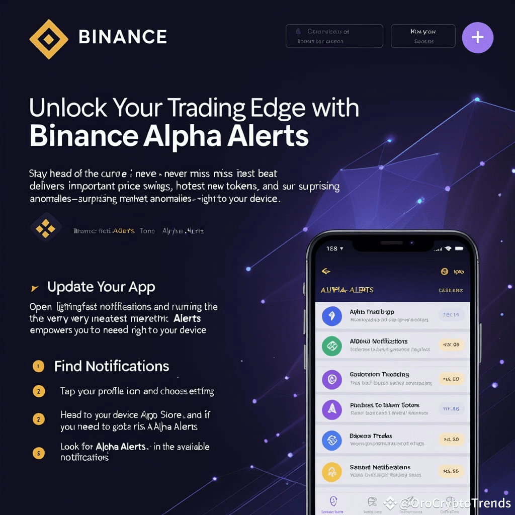 🚀 Unlock Your Trading Edge with Binance Alpha Alerts | OroCryptoTrends on  Binance Square