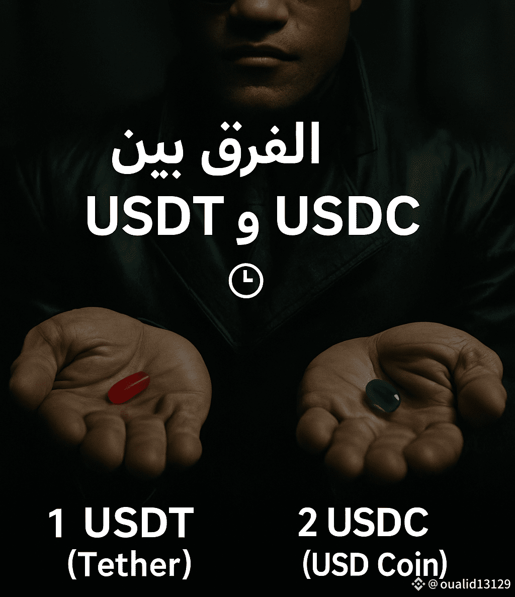 USDT 和USDC 有什么区别？ 💵⚖️ 这两种都是与美元挂钩的稳定币，但有一些重要差异： 1️⃣ USDT | WãliD Earn easy  DZ 13发布于币安广场