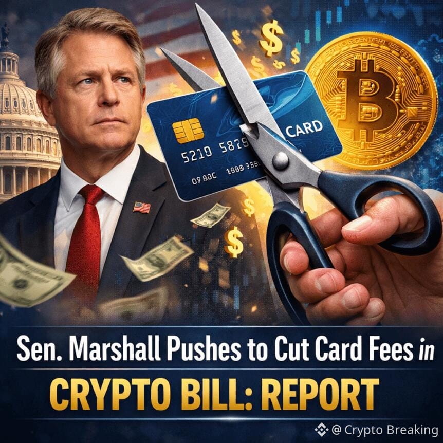 Sen. Marshall Pushes To Cut Card Fees In Crypto Bill: Report