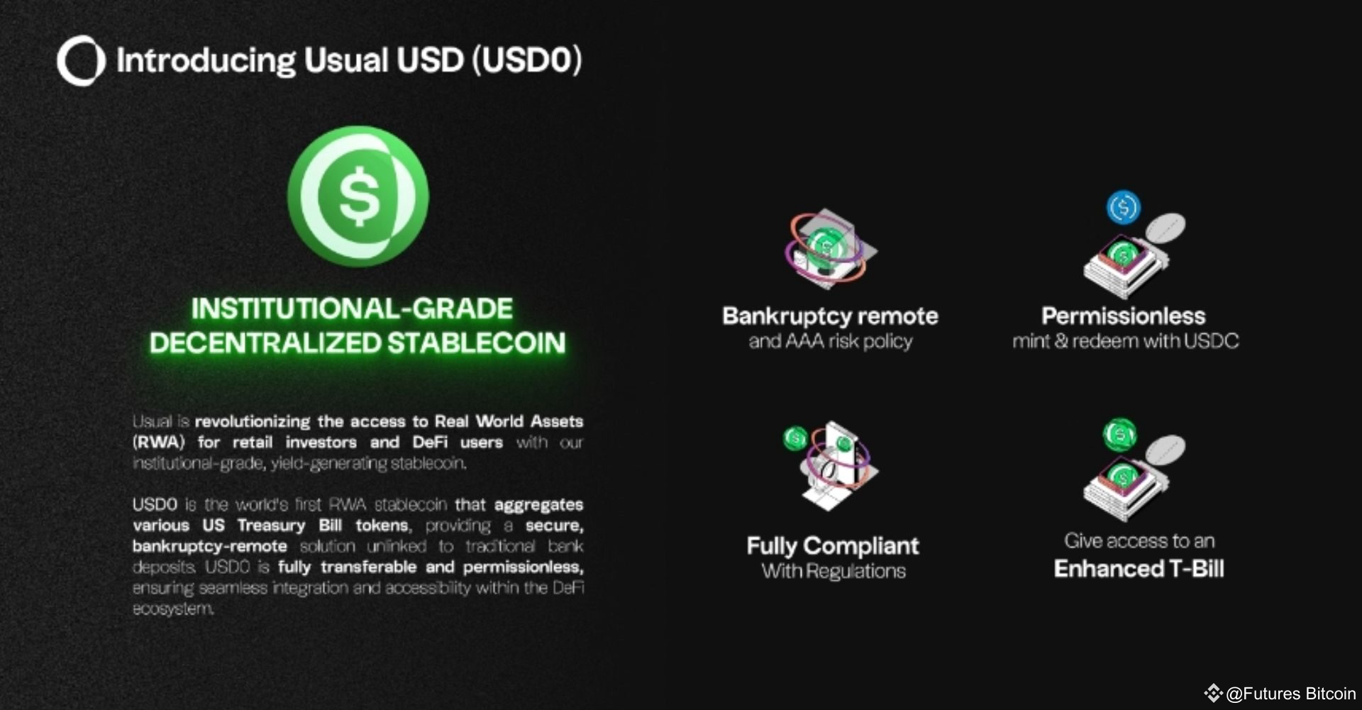 USD0 là một stablecoin được thiết kế để mang lại sự ổn định và an toàn tối ưu cho người dùng