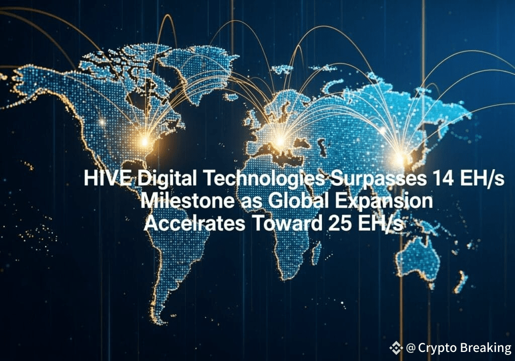 Hive Digital Technologies Surpasses 14 Eh/s Milestone As Global Expansion Accelerates Toward 25 Eh/s