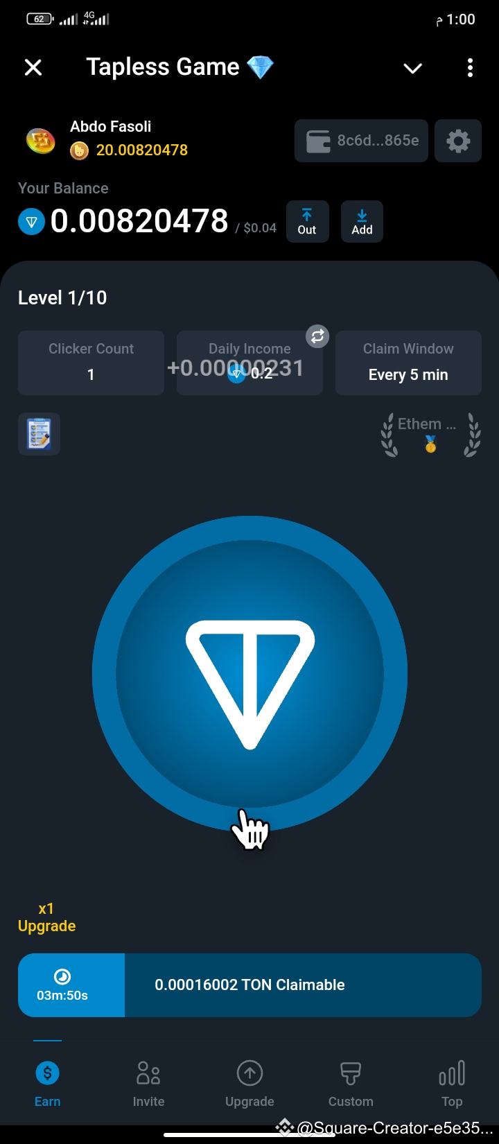 The best bot for mining Ton coin and you can withdraw it to | Abdo-Fasoli  on Binance Square