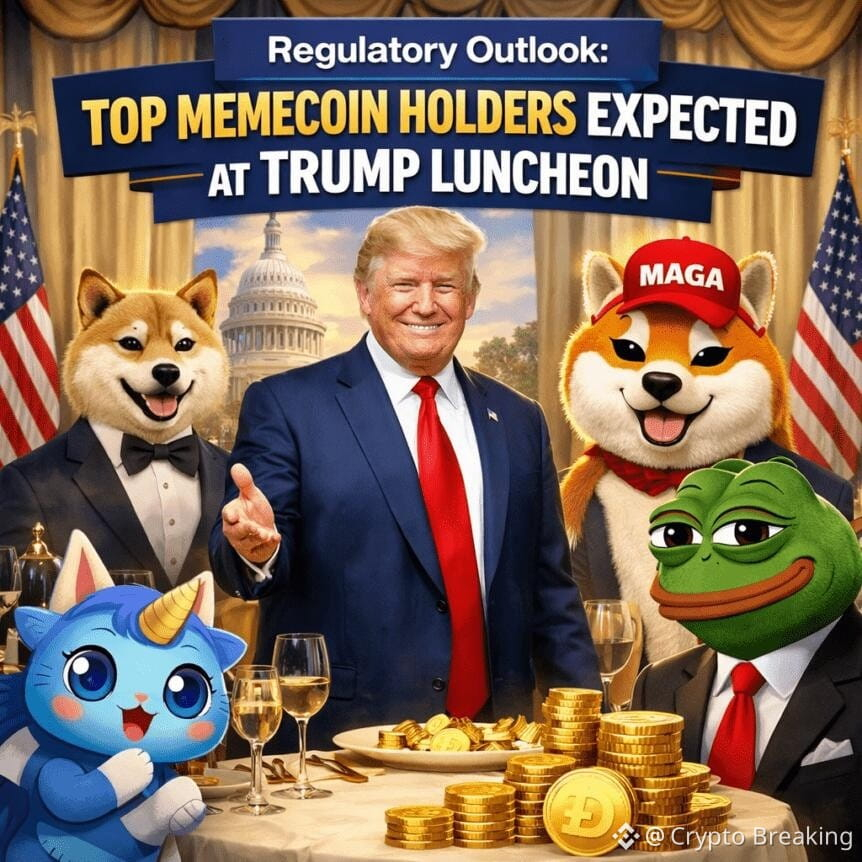 Regulatory Outlook: Top Memecoin Holders Expected At Trump Luncheon