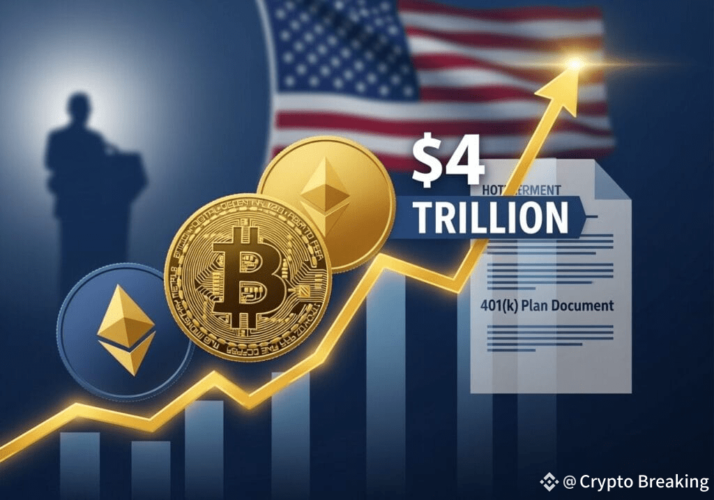 Crypto Market Capitalisation Hits Record $4 Trillion As Trump Opens 401(k)s To Digital Assets